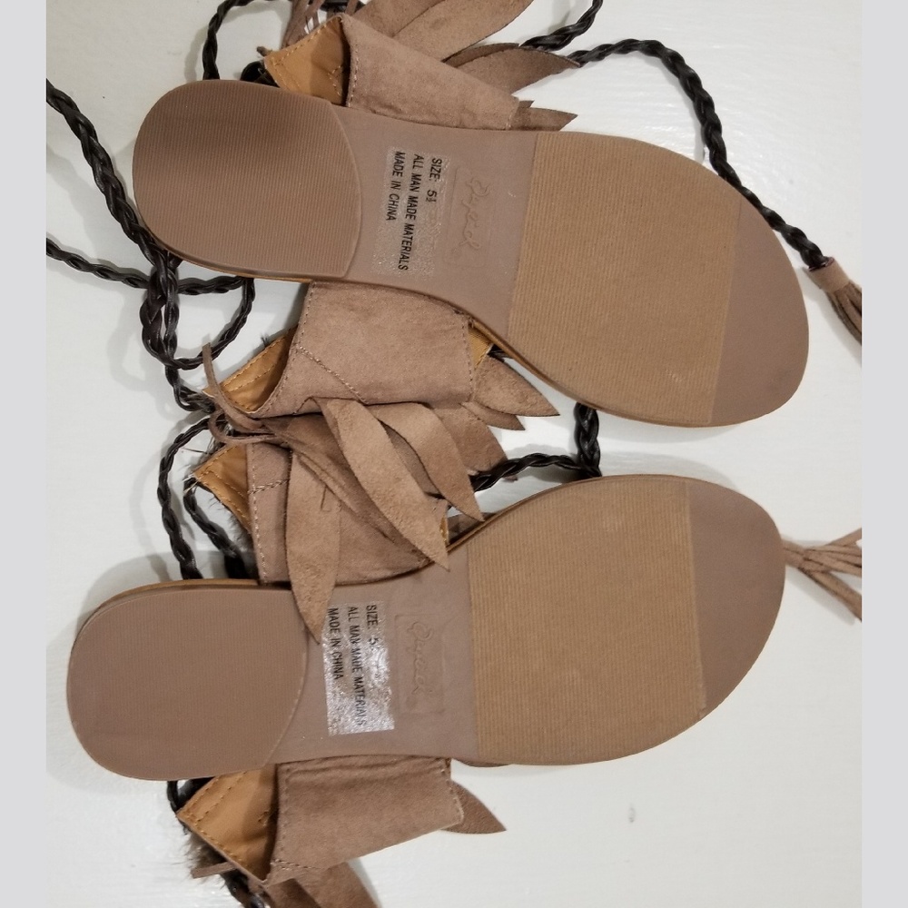 Festival Brown Boho Sandals NWT size 5.5 - Picture 4 of 5